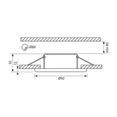 Луна за баня хром EDI 35W VIVALUX - Thumbnail 2