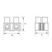 Лустер-клема Т85- полипропилен H/4.0MM2 PP - Thumbnail 2