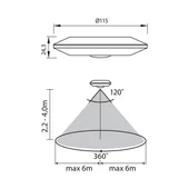 Сензор за движение 2000W 230V VIVALUX - Thumbnail 2