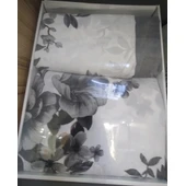 Спален комплект 4 части Сиви цветя COTTON GARDEN - Thumbnail 4