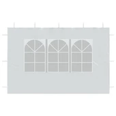Странични стени за парти шатра, 2 бр, с прозорци, PE, бели - Thumbnail 7