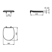 Ултратънка тоалетна седалка с плавно затваряне Connect Vidima - Thumbnail 2