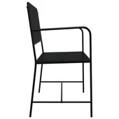 Външна пейка Черна Метал Стандартна Издръжлива Външна пейка - VL42008117 - Thumbnail 5