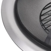 Външно преносимо огнище с грил, неръждаема стомана, 76 см - Thumbnail 6