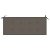 Възглавница за градинска пейка, таупе, 120x50х3 см - Thumbnail 3