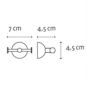 Двойна закачалка за баня 5222 Classico KAPITAN - Thumbnail 2