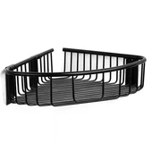 Ъглова етажерка за баня черен мат Extra KAPITAN - Thumbnail 1