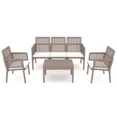 Градински комплект 4 части Lizbon Lounge Set капучино RAINBOW - Thumbnail 3