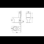 Моноблок neo-n хоризонтално оттичане + биде - Thumbnail 2