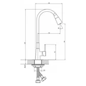 Смесител за кухня Havana Beige INTER CERAMIC - Thumbnail 3