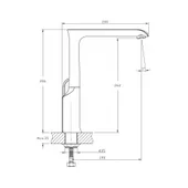 Стоящ кухненски смесител Мелания черен INTER CERAMIC - Thumbnail 2