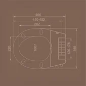 Тоалетна седалка с функция биде 47х36х10см бяла INTER CERAMIC - Thumbnail 3