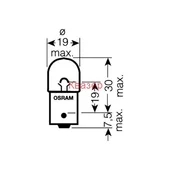 Автомобилна лампа OSRAM 5007 5W 12V BA15S UNV1 R5W - Thumbnail 4