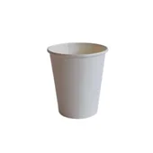 Картонена чаша 200 мл 50 бр. черна/бяла - Thumbnail 2