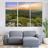 Красив планински изгрев - картина пано за стена - Thumbnail 2