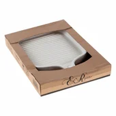 Квадратна оребрена тава с дръжка 20x20 см ECR - Thumbnail 3