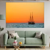 Мачта към залеза - картина пано за стена - Thumbnail 1