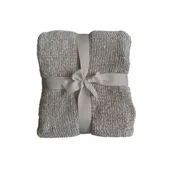 Одеяло 200x240 см Shiny Flat Chenille Beige бежово MIKA - Thumbnail 2