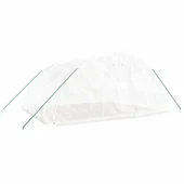 Оранжерия със стоманена рамка бяла 20 м² 5x4x2,3 м - Thumbnail 2