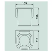 Поставка за четка за зъби Елинор ICA 5558 INTER CERAMIC - Thumbnail 2