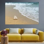 Рапан на самотен плаж - картина пано за стена - Thumbnail 1