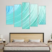 Син фон текстура - картина пано за стена - Thumbnail 3