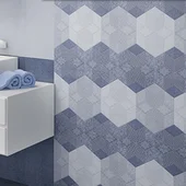 Декор 25x50 см Фадо син 5901 KAI - Thumbnail 2