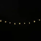 LED светещ гирлянд снежинка, звезда, елхичка 1.65 м LIGHTEX - Thumbnail 3