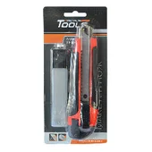 Макетен нож 18х100мм с двукомпонентна дръжка и 8 резеца PREMIUM - Thumbnail 2