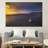 Самотна раковина на плажа - картина пано за стена - Thumbnail 1