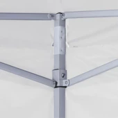 Сгъваема парти шатра  3x3 м  с 4 странични стени - бяла - Thumbnail 8