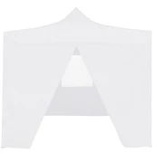 Сгъваема парти шатра  3x3 м  с 4 странични стени - бяла - Thumbnail 3