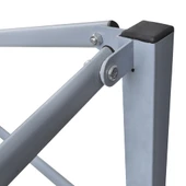 Сгъваема парти шатра  3x3 м  с 4 странични стени - бяла - Thumbnail 9