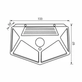 Соларен LED аплик със сензор Vast Solar PIR 0.7 W VIVALUX - Thumbnail 2