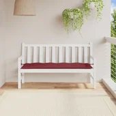 Възглавница за външна пейка меланж виненочервен 150x50x7см плат - VL4002562 - Thumbnail 3