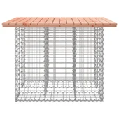 Градинска пейка дизайн габион 100x102x72см дугласко дърво масив - VL834369 - Thumbnail 4