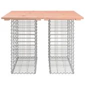 Градинска пейка дизайн габион 100x102x72см дугласко дърво масив - VL834369 - Thumbnail 3