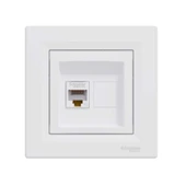Компютърна розетка RJ45 сat5e UTP бяла Asfora - Thumbnail 2