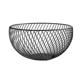 Метална фруктиера ø26x12 см черна - Thumbnail 2