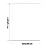 Огледало за баня 45х60 см Ирис INTER CERAMIC - Thumbnail 2