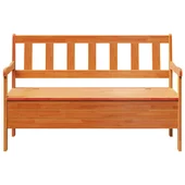 Външна пейка Акация 119x76x44 см Масивна дървесина Бор - VL4012184 - Thumbnail 6