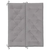 Възглавница за градинска пейка сива 120x(50+50)x7 см оксфорд - VL315005 - Thumbnail 6