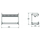 Сушилник за съдове на две нива ICKA 228B INTER CERAMIC - Thumbnail 3