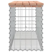 Градинска пейка габионeн дизайн 103x31,5x42 см дуглас масив - VL834351 - Thumbnail 4