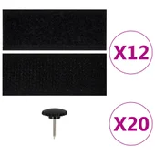 Магнитни завеси против насекоми за врата 2 бр. черни 210х90 см - Thumbnail 4