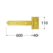 Панта ZBW 600x40x110x4 мм DOMAX - Thumbnail 2