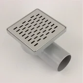 Подов лентов сифон 10х10х7см хром ICD 6413 C INTER CERAMIC - Thumbnail 1