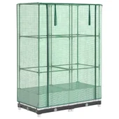 Повдигната леха с покривало, 80x40x123 см - ратанов сандък - Thumbnail 2