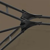 Градинска шатра със завеси, 4x3 м, таупе, 180 г/м² - Thumbnail 8