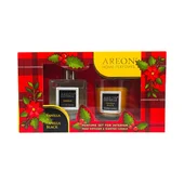 Комплект ароматизатор с пръчици 150 мл + свещ Черна ванилия AREON - Thumbnail 2